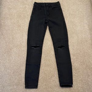American Eagle black jeggings 2 long